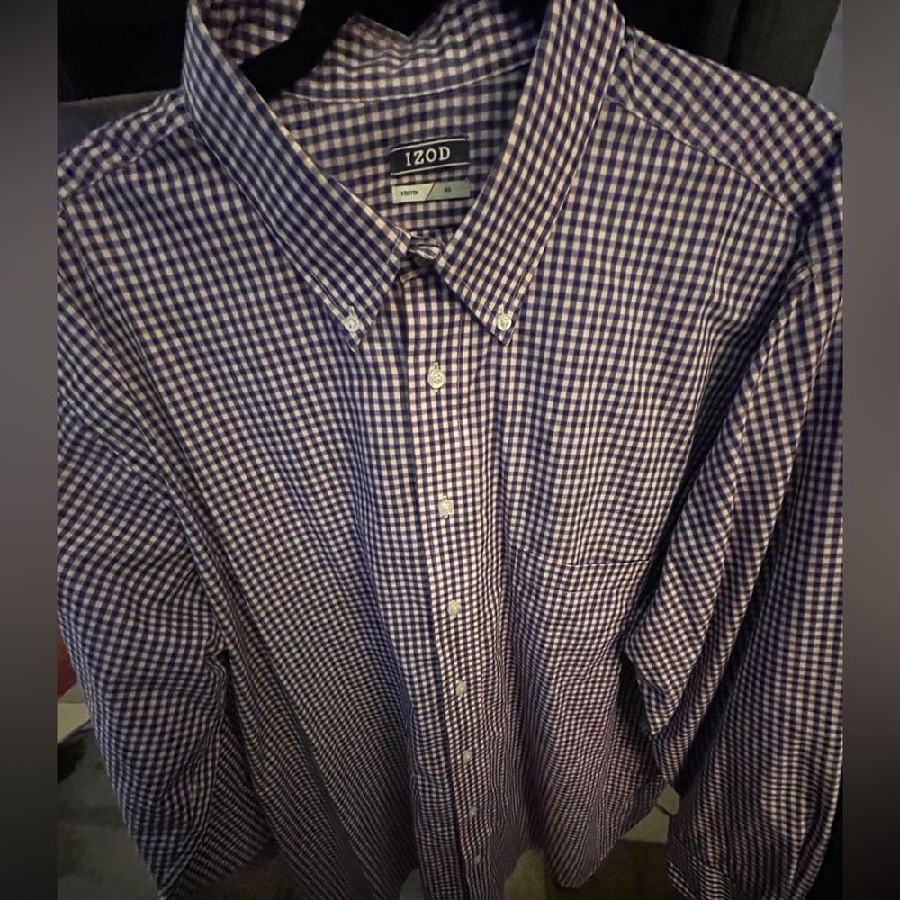 Izod button down long sleeve shirt, brand new without tags